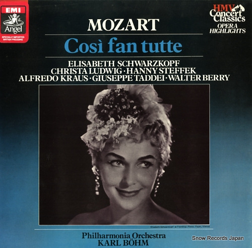 롦١ mozart; cosi fan tutte (highlights) SXLP30457