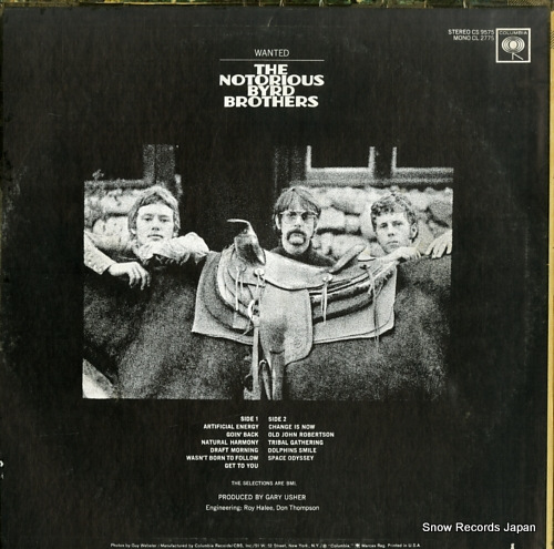 BYRDS, THE the notorious byrd brothers CS9575