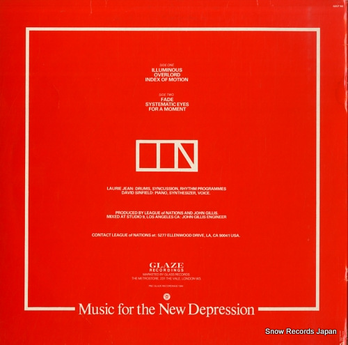 LEAGUE OF NATIONS music for the new depression GZLP102