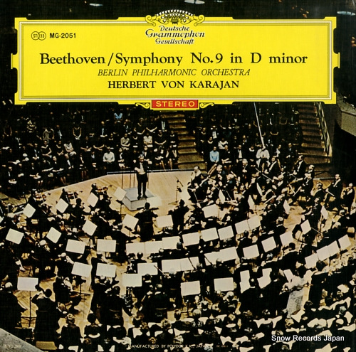 KARAJAN, HERBERT VON beethoven; symphony no.9 in d minor MG-2051