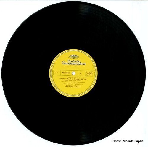 KARAJAN, HERBERT VON beethoven; symphony no.9 in d minor MG-2051