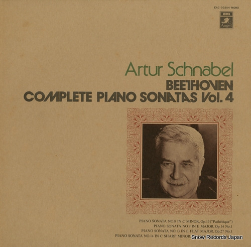 SCHNABEL, ARTUR beethoven; complete piano sonatas vol.4 EAC-30204