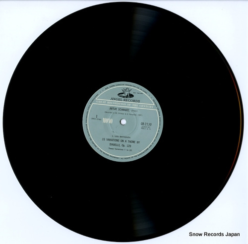 SCHNABEL, ARTUR beethoven; 33 variations on a theme by diabelli op.120 GR-2130
