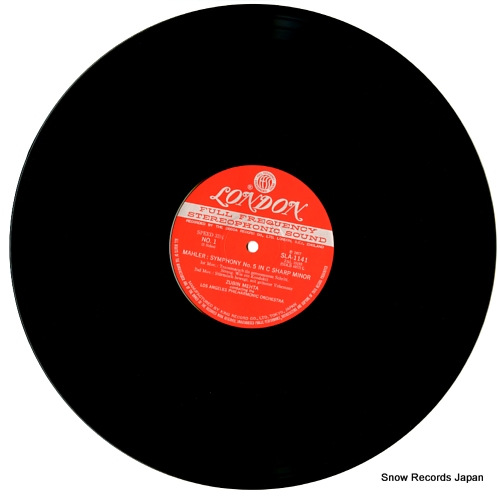MEHTA, ZUBIN mahler; symphony no.5 in c sharp minor SLA1141