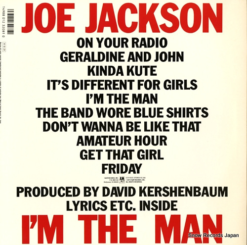 JACKSON, JOE i'm the man C25Y3035