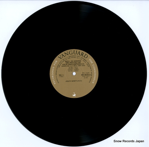 SZIGETI, JOSEPH bach; six sonatas and partitas for violin unaccompanied (2) MX9032M