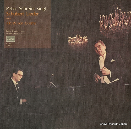 SCHREIER, PETER schubert; peter schreier singt schubert lieder nach joh.w.von goethe CT-2022