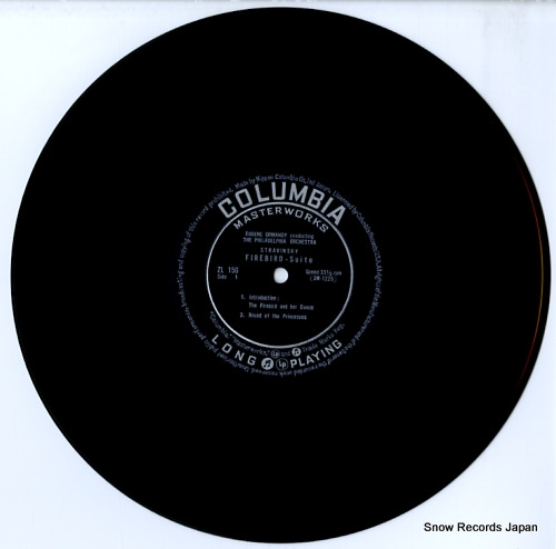 ORMANDY, EUGENE stravinsky; firebird suite ZL-156 - disc