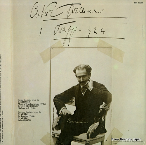 TOSCANINI, ARTURO incontro con arturo toscanini LBI53005