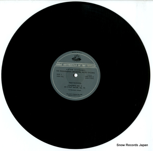 SCHNABEL, ARTUR beethoven; piano concerto no.5 