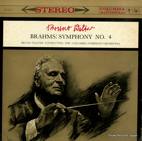 WALTER, BRUNO brahms; symphony no.4 MS6113