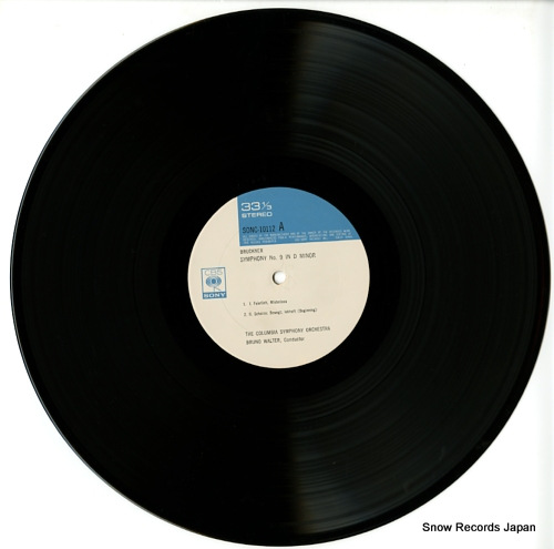 WALTER, BRUNO bruckner; symphony no.9 in d minor SONC10112