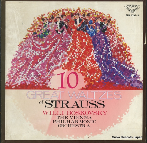 BOSKOVSKY, WILLI strauss; ten great waltzes of strauss SLH1032-3 - front cover