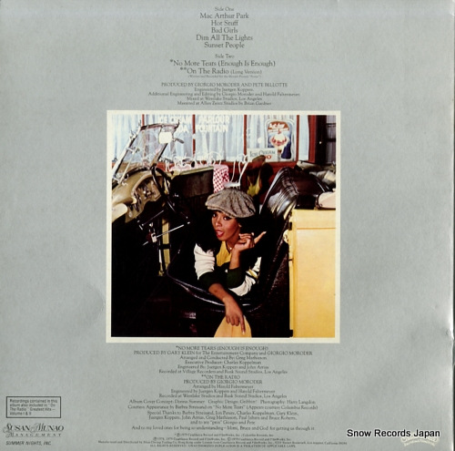 SUMMER, DONNA greatest hits volume two NBLP7202