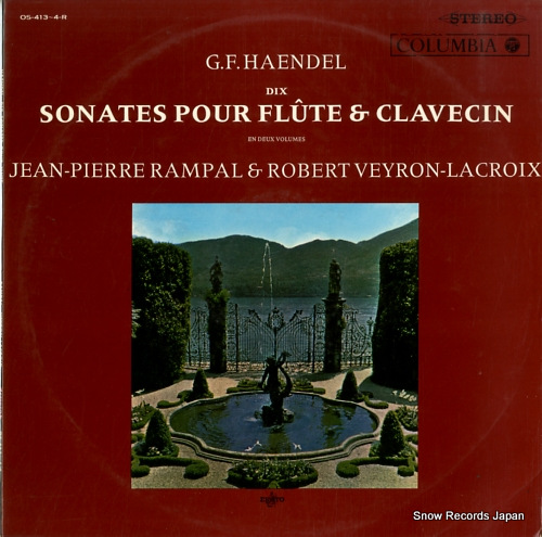RAMPAL, JEAN-PIERRE, AND ROBERT VEYRON-LACROIX haendel; dix sonates pour flute and clavecin OS-413-4-R