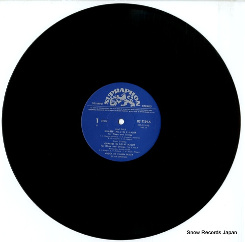 MUSICA DA CAMERA PRAGA fiala; oboe quartet in f major OS-7139-S - disc