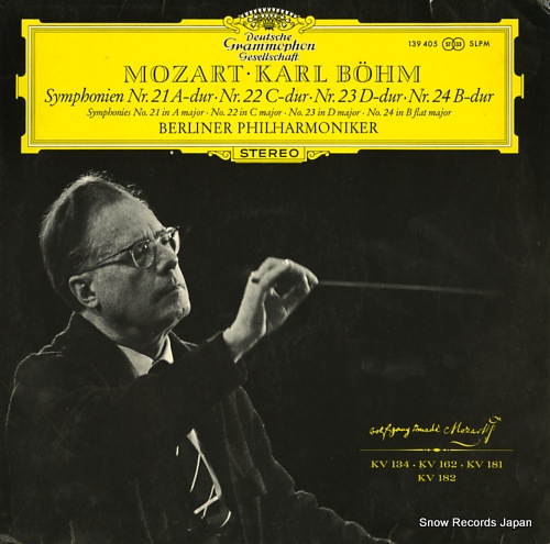 BOHM, KARL mozart; symphonies no.21 no.22 no.23 no.24 139405