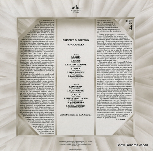 DI STEFANO, GIUSEPPE 'a vucchella 3C053-17641 - back cover