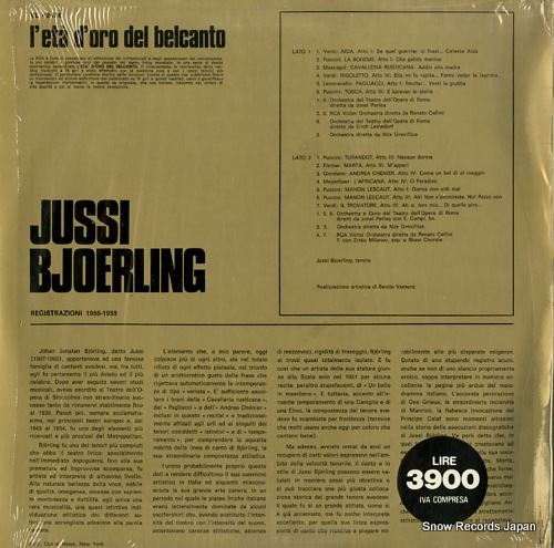 BJOERLING, JUSSI jussi bjoerling VL42436