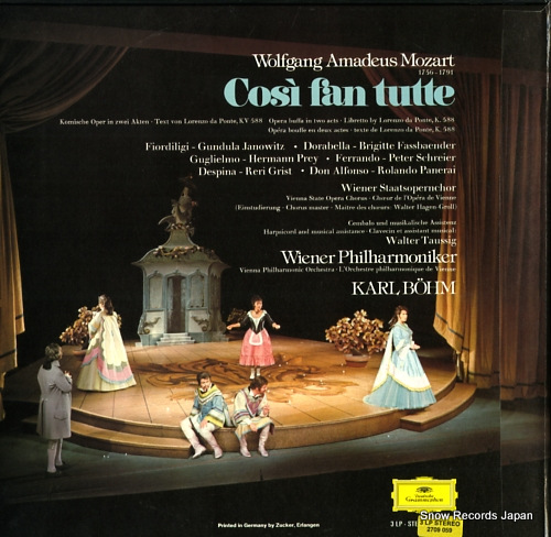 BOHM, KARL mozart; cosi fan tutte 2709059