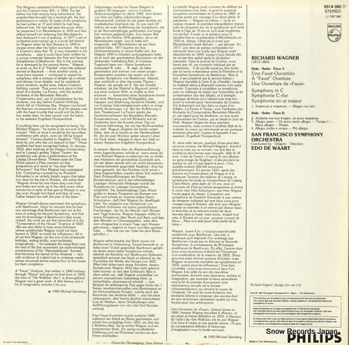 WAART, EDO DE wagner; symphony in c / 