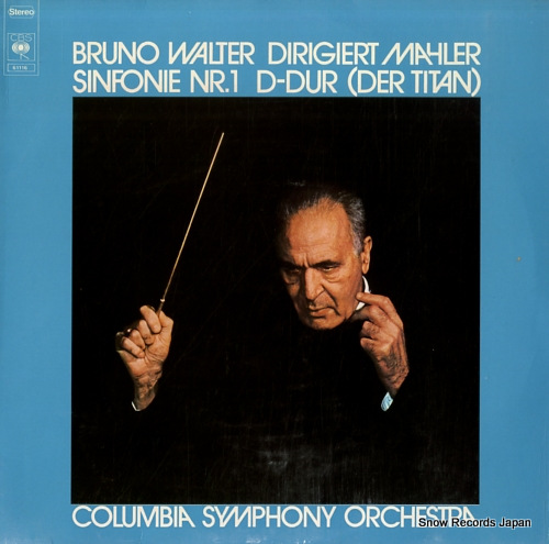 WALTER, BRUNO mahler; sinfonie nr.1 d-dur (der titan) CBS61116