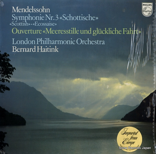HAITINK, BERNARD mendelssohn; symphonie nr.3 