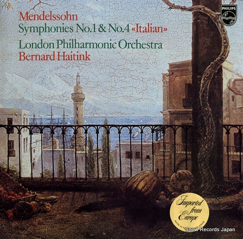 ٥ʥȡϥƥ mendelssohn; symphonies no.1 & no.4 