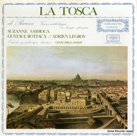 SARROCA, SUZANNE la tosca 530133 - front cover