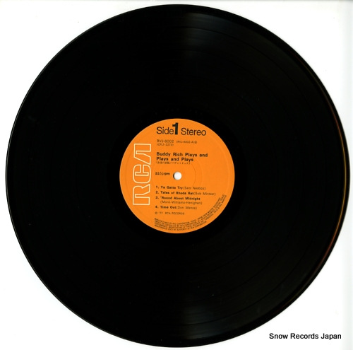 RICH, BUDDY buddy rich plays and plays and plays RVJ-6002