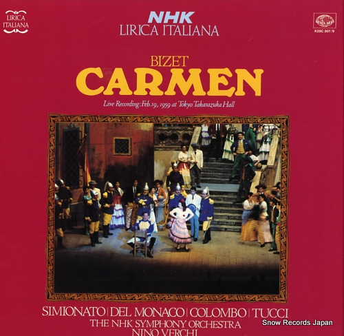 VERCHI, NINO bizet; carmen K25C307/9