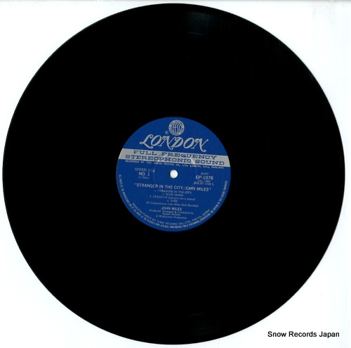 MILES, JOHN stranger in the city GP1076