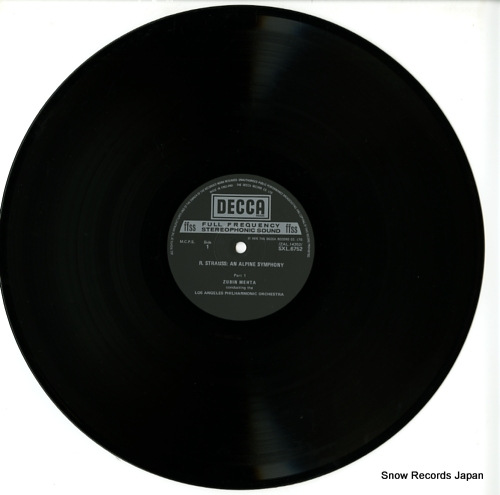 MEHTA, ZUBIN r.strauss; an alpine symphony SXL6752