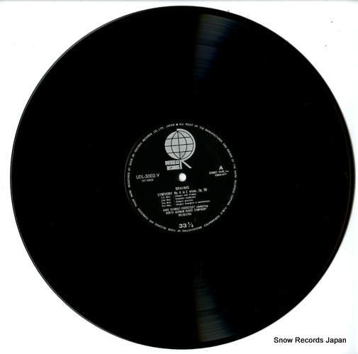 SCHMIDT-ISSERSTEDT, HANS brahms; symphony no.4 in e minor op.98 UDL-3002-V