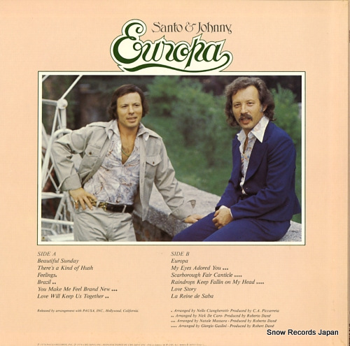 SANTO AND JOHNNY europa 25AP199