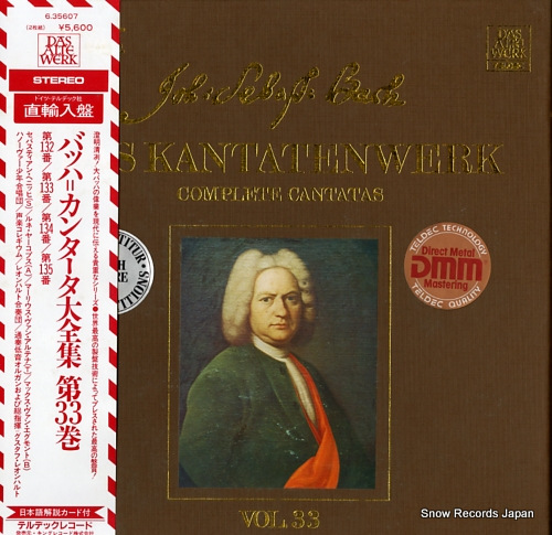 LEONHARDT, GUSTAV bach; complete cantatas vol.33 6.35607