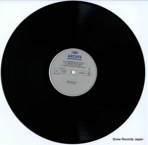 MUSICA ANTIQUA KOLN telemann; chamber concertos MA5155