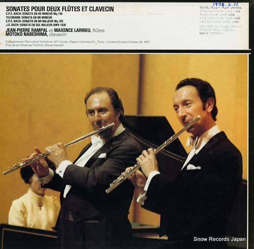 RAMPAL, JEAN-PIERRE, AND MAXENCE LARRIEU quatre sonates pour deux flutes OX-7006-ND