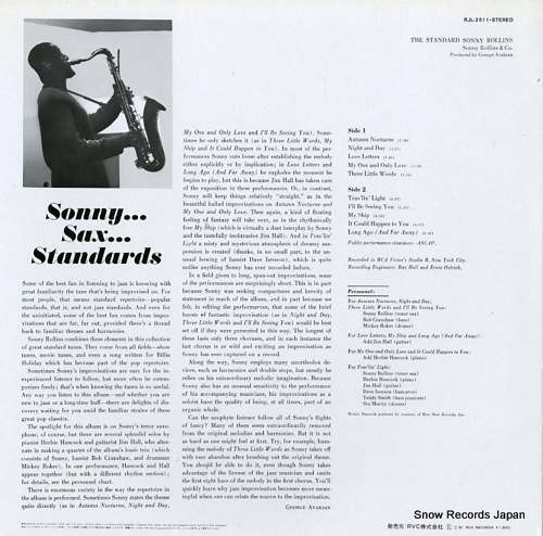 ROLLINS, SONNY the standard RJL-2511