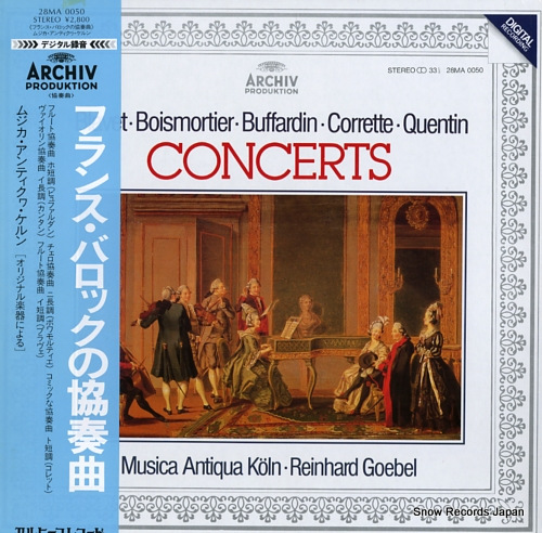 MUSICA ANTIQUA KOLN blavet/boismortier/buffardin/corrette/quentin; concertos 28MA0050 - front cover