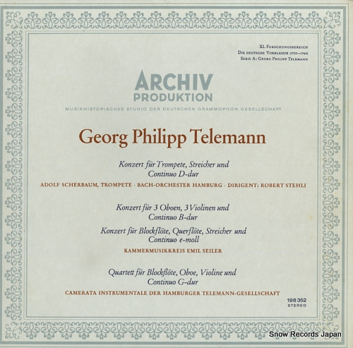 V/A telemann; 3 konzerte / 1 quartett 198352