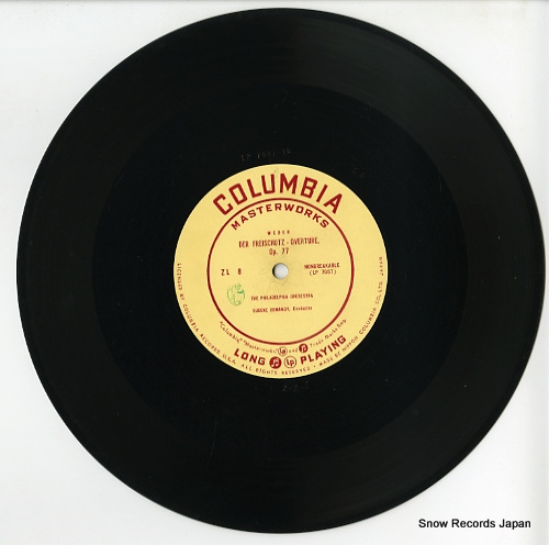 ORMANDY, EUGENE weber; der freischutz overture op.72 ZL-8
