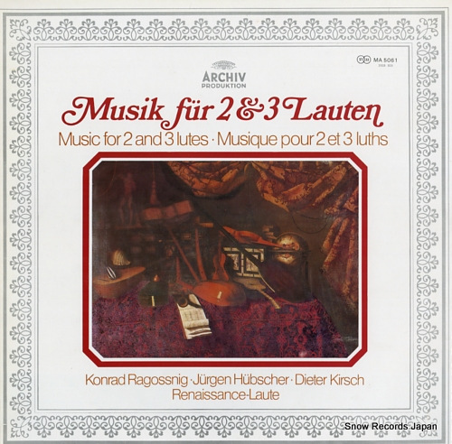 RENAISSANCE-LAUTE music for 2 and 3 lutes MA5061