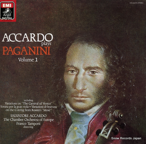 ACCARDO, SALVATORE accardo plays paganini volume 1 EAC-90278
