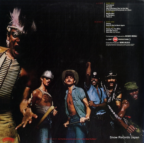 VILLAGE PEOPLE live and sleazy VIP-9569-70 - back cover