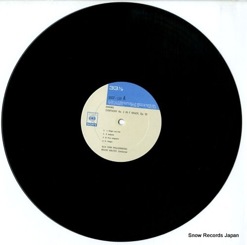 WALTER, BRUNO brahms; symphony no.3 / schicksalslied SOCF119