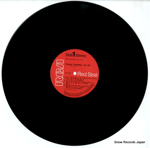 RUBINSTEIN, ARTUR chopin 24 preludes SRA-2225(M)