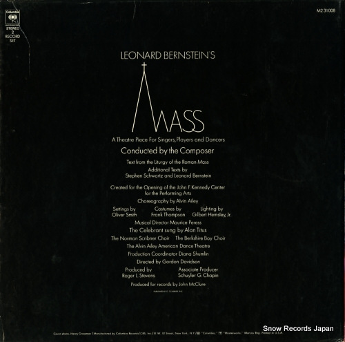ʡɡС󥹥 leonard bernstein; mass M231008