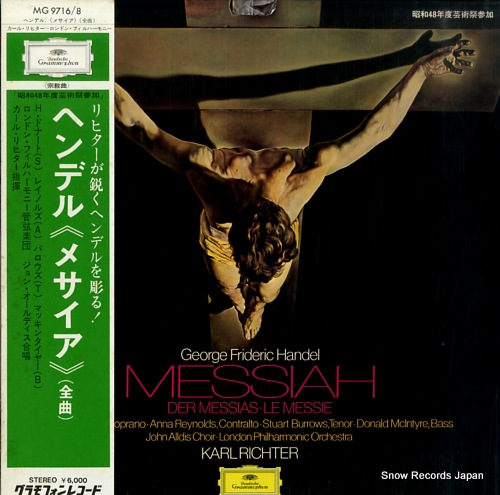 RICHTER, KARL handel; messiah MG9716/8