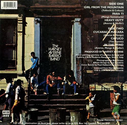 HARVEY AVERNE BARRIO BAND, THE the harvey averne barrio band JAZIDLP93